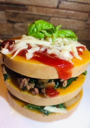 Una foto de Hiper Hamburguesa sin harina !!!