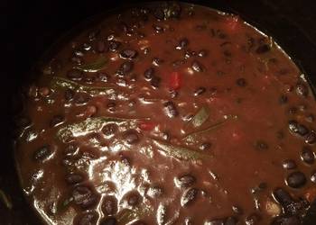 How to Recipe Perfect Black bean  peppers soup 