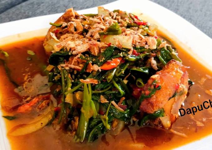 Resep Ayam tumis kangkung pedas 🐔🔥🔥, Enak Banget
