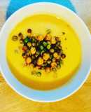 Oriental Pumpkin and Sweet Potato Cream with Crunchy Topping