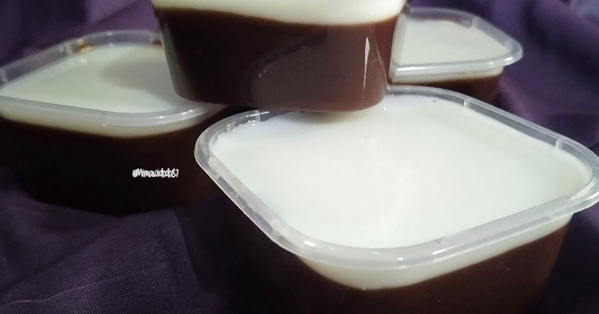 Puding coklat Fla susu