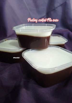 Foto resep Puding coklat Fla susu