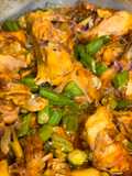 Frango com quiabo