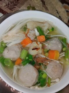 Foto resep Soup Tetelan & bakso