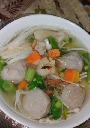Foto resep Soup Tetelan & bakso