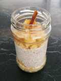 Parfait de quinua, manzana y chía
