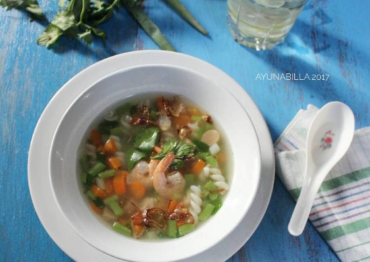 Resep Sup sayur+udang, Menggugah Selera