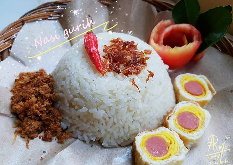 Nasi gurih daun jeruk
