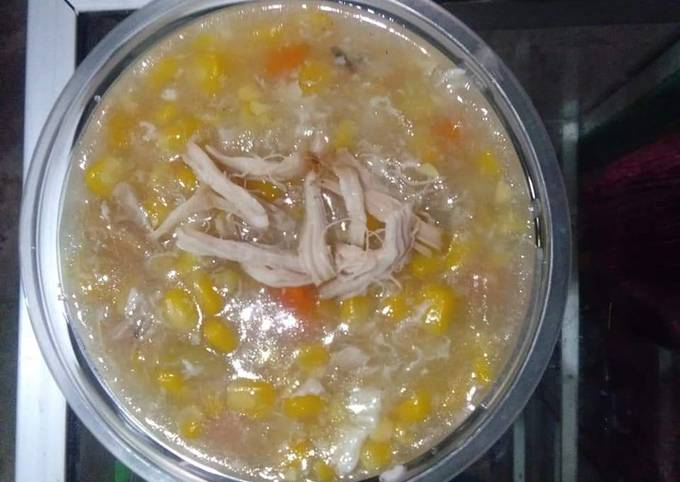 Cara Praktis Memasak Sup jagung telur (simpel sangat) Anti Gagal