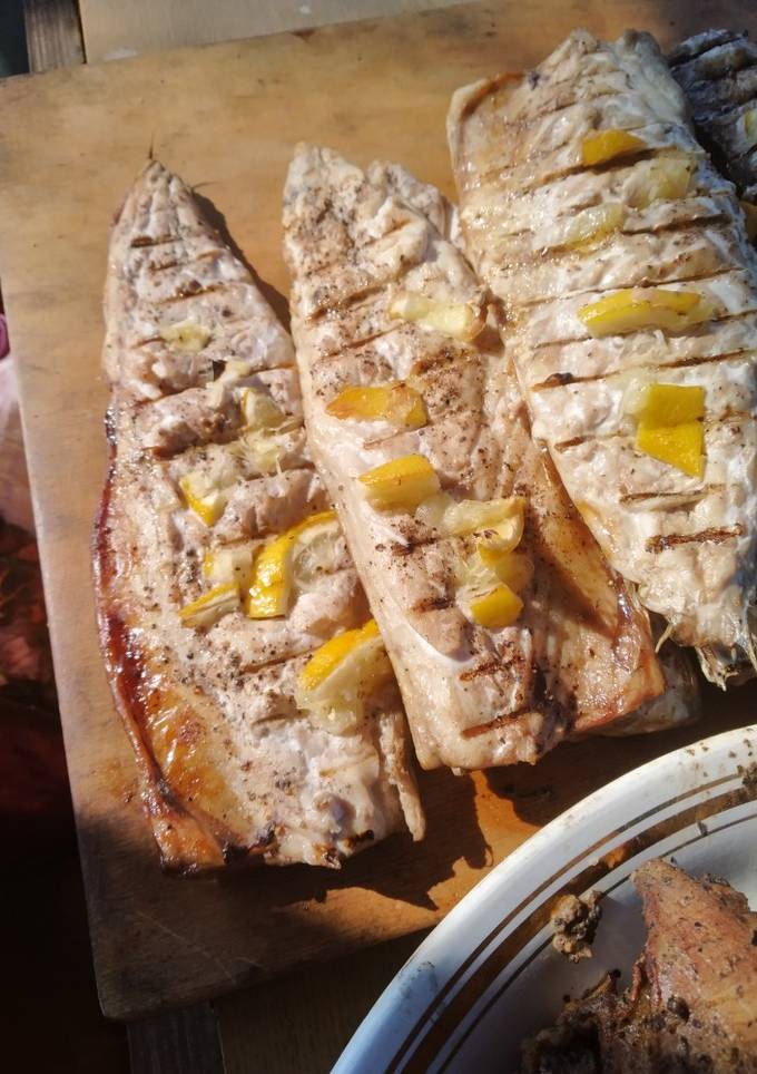 Скумбрия на мангале