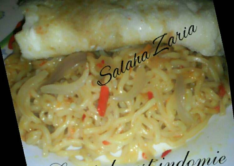 #Noodles contest.Recipe by Salaha Zaria.Sweet locust indomie(indomie mai daddawa