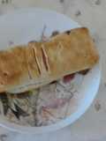 Strudel salato con speck,patate e provola