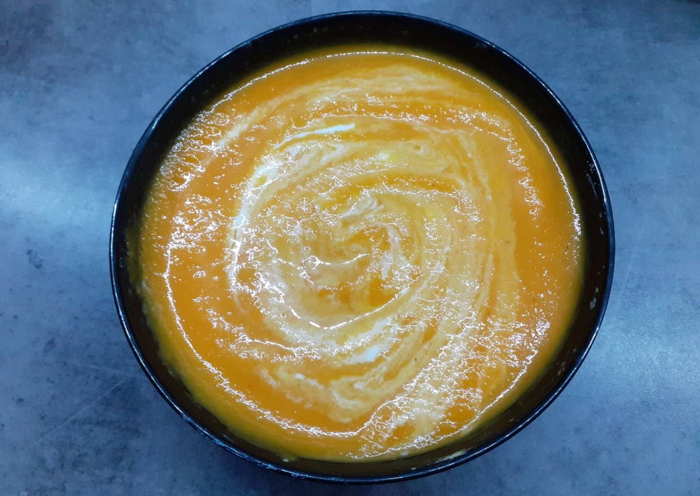 🥣 🥕🧀 Velouté de carottes et fromage blanc 0%, sauce soja 🧀🥕 🥣