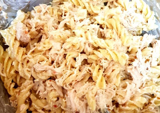 Step-by-Step Guide to Make Perfect My BBQ Chicken Pasta with steamed shredded Chicken. 😁 - Super Simple Recipes