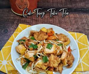 Resep Unik 422. Cah Tauge Tahu Telur Sedap Nikmat