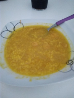 Una foto de Arroz con gambas