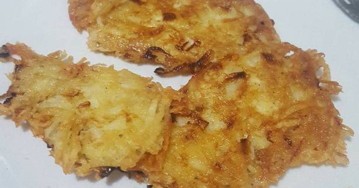 Tortitas de papa rallada Receta de berushka marrufo- Cookpad