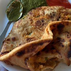 A picture of Masala Aloo Paratha.