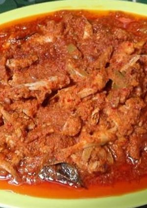 Foto resep Kelapa sangrai ikan tri basah