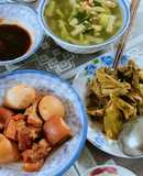 Thịt kho nước dừa bằng nồi áp suất điện