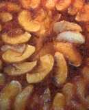 Torta invertida de manzanas