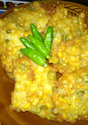 Foto resep Bakwan jagung pedas