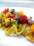 Pappardelle con ragù di vitello e catalogna