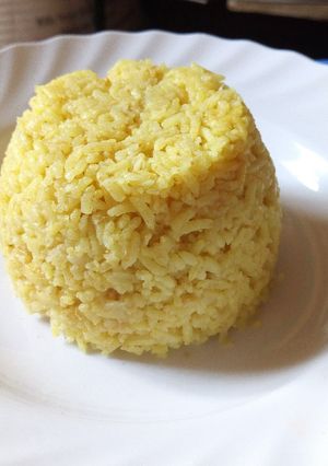 A picture of Tumeric rice #Author marathon.