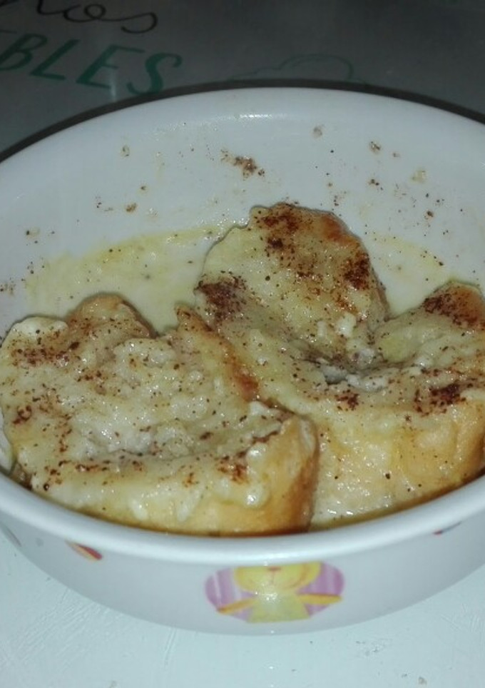 Una foto de Torrijas microondas