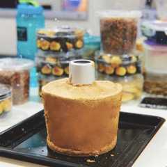 A picture of Chiffon Pandan Cooked dough method (chiffon Pandan loyang 15 cm).