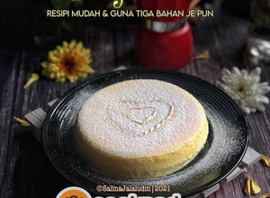 Gambar Kek Keju Tiga Bahan