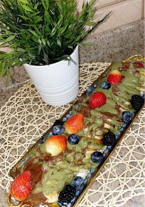 صورة لوصفة بان كيك🥞🍷