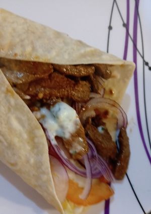 Una foto de Falso shawarma! Bajas calorías
