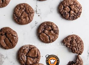 Gambar Fudgy Brownie Crinkle Cookies
