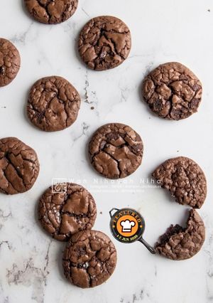 Gambar Fudgy Brownie Crinkle Cookies