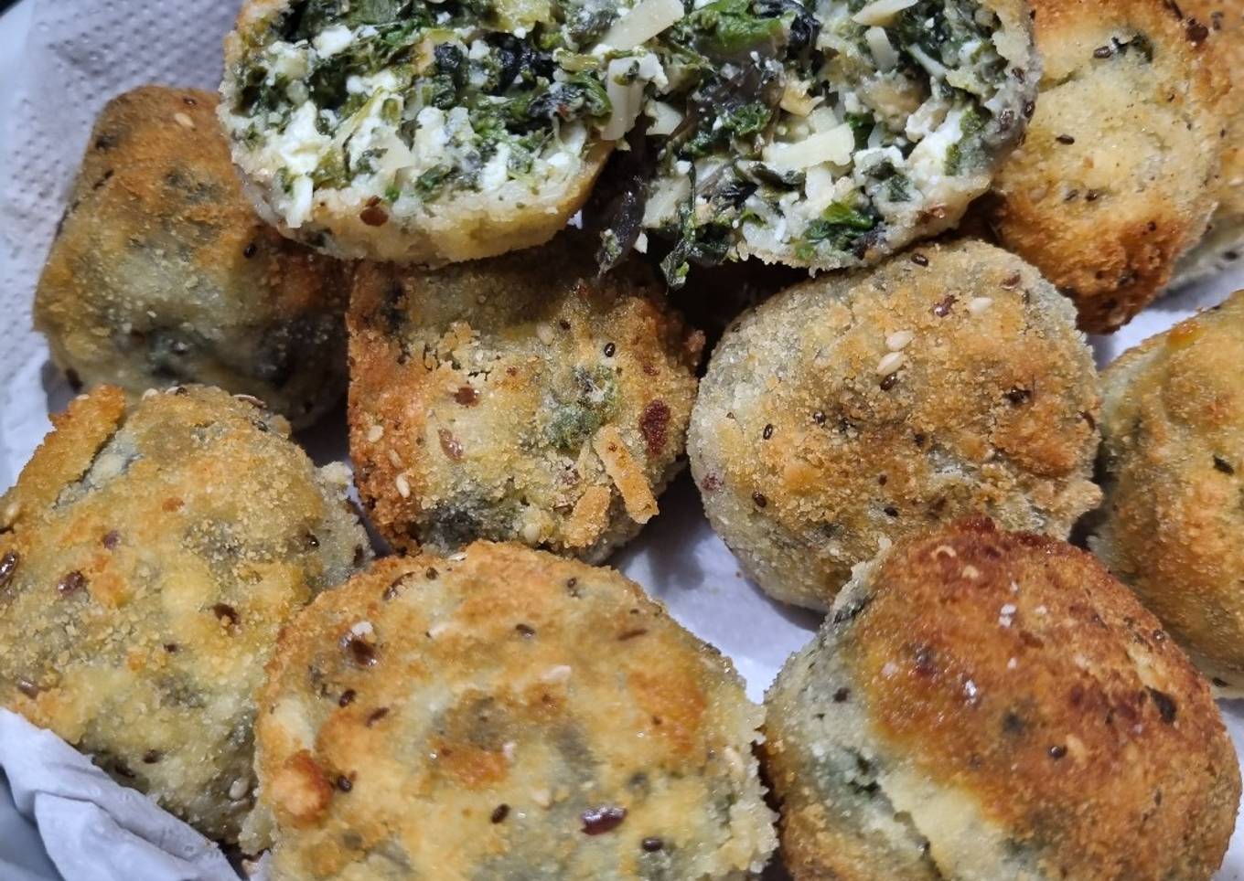 Croquetas Saludables de Acelga, Ricotta y Parmesano ❤️