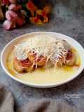 Pisang Bakar Saus Krim Keju