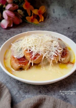 Foto resep Pisang Bakar Saus Krim Keju