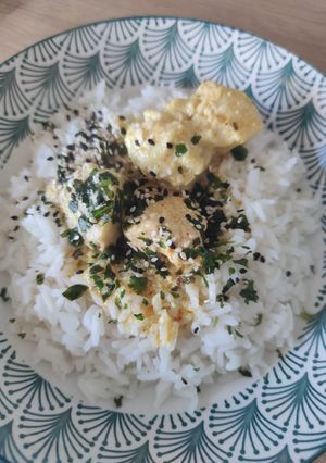 Une photo de Poisson curry & lait de coco de #fevrier