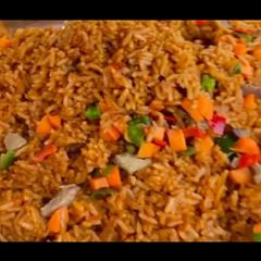 A picture of Vegetable jollof rice.