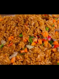 A picture of Vegetable jollof rice.