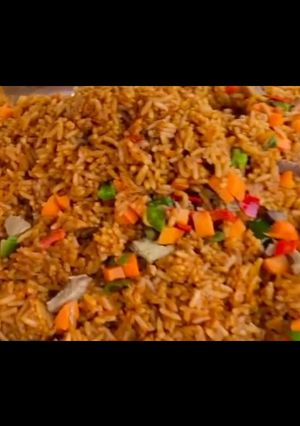 A picture of Vegetable jollof rice.