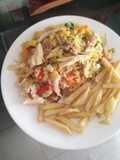 Arroz mixto con papas a la francesa