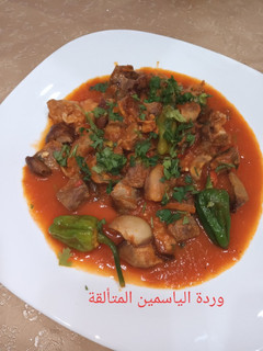 صورة لوصفة كبدة مشرملة بطريقتي