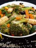 Vegetable Salad with Sesame and Honey