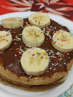 Una foto de Tortitas de plátano