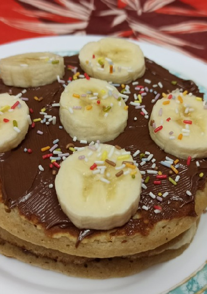 Una foto de Tortitas de plátano
