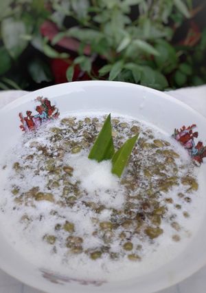 Foto resep Bubur Kacang Hijau Kental Saus Santan