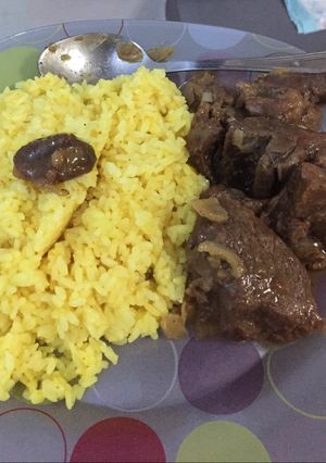 صورة لوصفة لحمه محمره بصوص الصويا