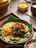 Sego Empog Sayur Lombok Ijo (pedas)
